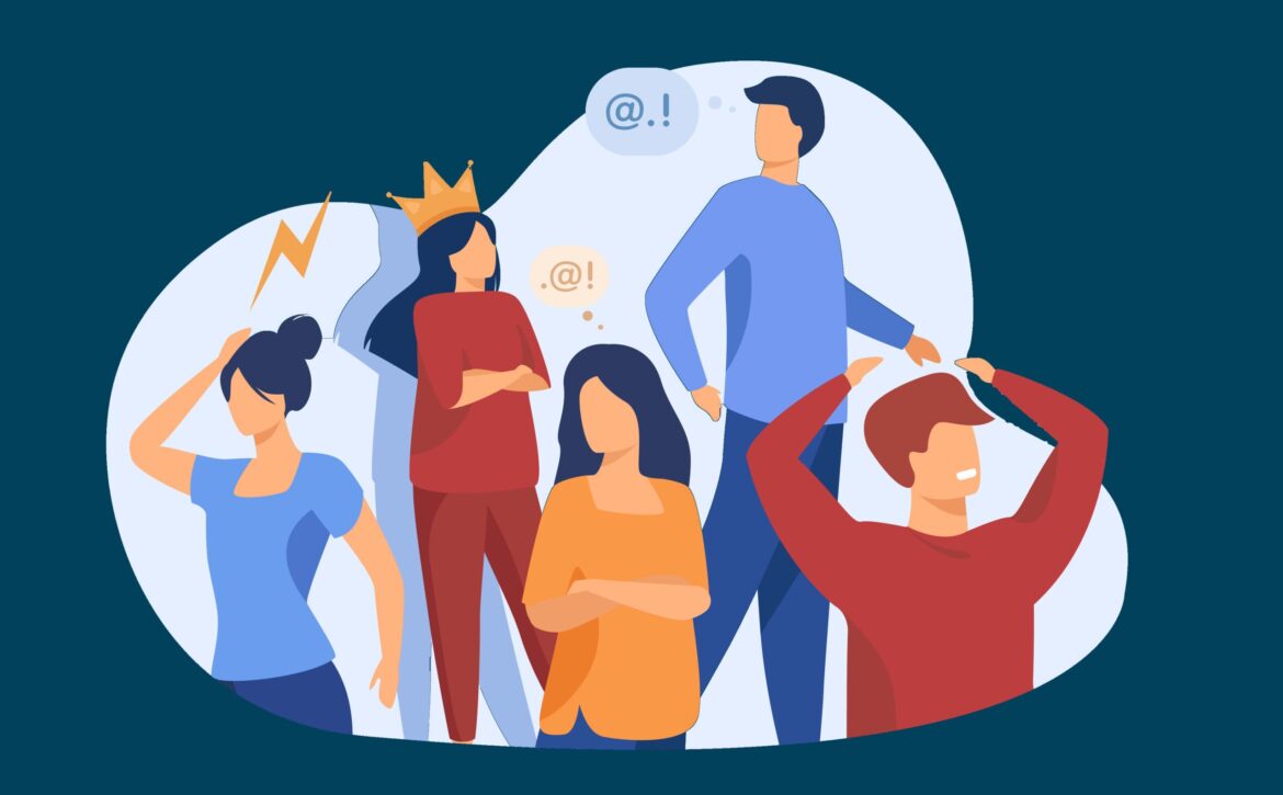 Group of people with problem behavior